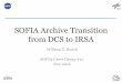 SOFIA Archive Transition from DCS to IRSA · Data transfer schematic diagram. The delivery cycle from SOFIA to IRSA is initiated by new observations from the Observatory or by generation