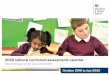 2020 national curriculum assessments calendar · Primary Assessment Gateway that they have a written agreement in place with a local authority for monitoring of tests, moderation