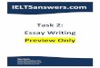 Task 2: Essay Writing Preview Only essays preview.pdf · particularly enjoy teaching IELTS because I find it challenging to teach students the necessary skills and strategies that