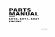 EX13-17-21 Parts REV 06-03 · parts manual ex13, ex17, ex21 engine models pub-ep1676 rev. 09/03