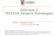 2019 term 3 TELE3118: Network Technologies · 2019-10-15 · Software defined networking (SDN) Network Technologies 5c-2 nInternet network layer: historically has been implemented