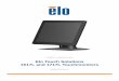 Touchmonitor User Guide - Elo Touch Solutions, Inc.media.elotouch.com/pdfs/manuals/SW601708_a.pdf · ratio smaller than 1024 x 768 for the 15 inch or 1280 x 1024 for the 17 inch,