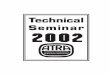 2002 TECHNICAL SEMINAR - Microsoft · ii 2002 TECHNICAL SEMINAR ATRA Technical Team Creating a Great Seminar… For most of you, a technical seminar is maybe half-a-dozen or so hours