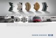 Friction Material - Knorr-BremseISOBaR® BRaKE paD n Flexible sinter brake pad with highest braking performance n b road field of experience in high-speed applications like iCe3, Velaro,