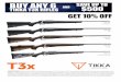 AND $500 TIKKA T3X RIFLES - davidsonsinc.comBUY ANY 6 TIKKA T3X RIFLES AND LIMITATIONS: Purchase any Six (6) Tikka T3x riﬂ es between January 2, 2017 and March 31, 2017 and receive