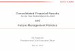 Consolidated Financial Results · 2017-09-22 · This document contains information about the plans, business results, and strategies of TAIYO YUDEN CO., LTD. and the TAIYO YUDEN