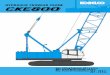 HYDRAULIC CRAWLER CRANE · Boom hoist reeving: 12 parts of 16 mm dia.high strength wire rope ... Front and rear drums for load hoist powered by a hydraulic variable plunger motors,