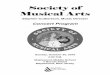 Society of Musical Arts PROGRAM-103016_FINAL.pdf · Society of Musical Arts Stephen Culbertson, Conductor Sunday, October 30, 2016 4:00 pm Please turn oFF all electronic deVices “To