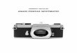 ASAHI PENTAX SPOTMATIC · This Service Manual is prepared for servicing Product No. 23102-Asahi Pentax Spotmatic Camera-which is an improved model of Product No. 231. While no marked