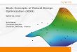 Basic Concepts of Robust Design Optimization (RDO) · Basics Concepts of Robust Design Optimization 4 WOST 15, Weimar, June 21, 2018 ... Taguchi loss functions • Target value m