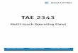 TAE 2343 - SIGMATEK GmbH & Co KG · 2019-02-13 · TAE 2343 MULTI-TOUCH OPERATING PANEL Page 6 12.02.2019 1.5 Display 23.8" Type 23.8" TFT color display Resolution Full HD, 1920 x