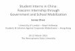 Student Interns in China: Foxconn Internship through ... Chan CGWR.Mar2013.Jenny... · Student Interns in China: Foxconn Internship through Government and School Mobilization Jenny
