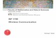 INF 3190 Wireless Communication · • Proposal by Ericsson: Wideband CDMA (W-CDMA) – 5 MHz bandwidth – designed to interwork with GSM networks (not downward compatible, phone