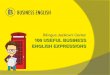 Bilingua Jezikovni Center 100 USEFUL BUSINESS ENGLISH ...bilingua.si/wp-content/uploads/2016/11/100-Business-English-Expressions.pdf · Bilingua Jezikovni Center 100 USEFUL BUSINESS