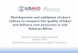 Development and validation of short indices to measure the ... · Development and validation of short indices to measure the quality of labor and delivery care processes in sub-Saharan