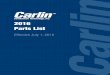 2016 Parts List - Carlin Combustion Technology, Inc....126 Bailey Road, North Haven, CT 06473 Tel: 203-680-9401 Fax 203-680-9403 97341S 2016 Parts List Effective July 1, 2016 Wholesale