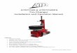 ATDTCHD & ATDTCHDPA Tire Changer Installation and ...ATDTCHD & ATDTCHDPA Tire Changer Installation and Operation Manual Features: x Swing Arm Design x Handles Tires up to 47" and Rim