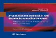 Fundamentals of Semiconductors: Physics and Materials ...cmyles/Phys4309-5304/Lectures/Semiconductors-Yu-Cardona.pdfSemiconductor physics and material science have continued to prosper