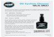 Oil System Cleaner - Solid Start · 2019-06-14 · ©2019 Solid Start, nc. True Brand® Oil System Cleaner is a concentrated detergent that is designed to remove oil system deposits,