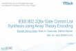 IEEE 802.1Qbv Gate Control List Synthesis using Array ...2018.rtas.org/wp-content/uploads/2018/05/S1.2.pdf · Synthesis using Array Theory Encoding Ramon Serna Oliver, Silviu S. Craciunas,