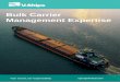 Bulk Carrier Management Expertise - vgrouplimited.com · Bulk Carrier Management V.Ships is one of the world’s leading third-party managers of bulk carrier vessels, with vast experience