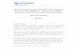 Qualcomm response to Consultation on 800-900-1800 v3 · Qualcomm Europe Inc. 7 2600 MHz networks and citizen leaving outside of the LTE 2600 MHz network coverage. The 800 MHz band