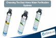 Choosing the best home water purification systems