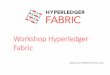 Workshop Hyperledger Fabric · a través de su integración con la tecnología Blockchain. Apoyamos equipos técnicos en la adquisición ... Hyperledger Iroha hace hincapié en el