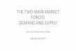 THE TWO MAIN MARKET FORCES: DEMAND AND SUPPLYTHE TWO MAIN MARKET FORCES: DEMAND AND SUPPLY Instructor: Ghislain Nono Gueye ... Market demand curve •Market demand curves also slope