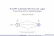 CS 208: Automata Theory and Logicastr3586/courses/csci3434/...Ashutosh Trivedi – 1 of 13 CS 208: Automata Theory and Logic Closure Properties for Regular Languages Ashutosh Trivedi