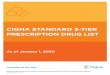 CIGNA STANDARD 3-TIER PRESCRIPTION DRUG LIST...CIGNA STANDARD 3-TIER PRESCRIPTION DRUG LIST As of January 1, 2020 Offered by: Cigna Health and Life Insurance Company, Connecticut General