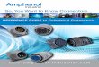 So, You Want to Know Connectors · 2017-10-19 · So, You Want to Know Connectors... REFERENCE GUIDE to Cylindrical Connectors Learn the Amphenol Connector Language Notice: Speciﬁcations