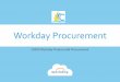 Workday Procurement - Cleveland Metropolitan School District · 2019-04-01 · Welcome Welcome to the Workday training for the Procurement process. We will begin today, by taking