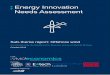 Energy Innovation Needs Assessment: offshore wind · Wind to connect to the grid. Innovations in this sector will lessen the effect that ... alternative fuels produced from wind energy