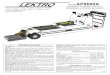 LEKTRO Model AP8600A AIRCRAFT TOWING VEHICLE · Steering: Automotive-type Wheel coupled to an Automotive Gear Box resulting in very responsive steering action. Service Brakes: Foot