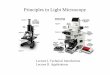 Principles in Light Microscopy - KSU Facultyfac.ksu.edu.sa/sites/default/files/PrinciplesLightMic_07.ppt.pdf · Visible Light Microscopy: Kohler Illumination I • Light must be uniform