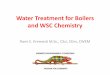 Water Treatment for Boilers and WSC Chemistry · Water treatment program for boiler systems Water treatment = preventative maintenance program to minimize corrosion and scale in the