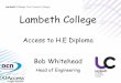 Lambeth College - development.nfec.org.uk · Dr Sandra Dudley-Mcevoy) Computer Aided Engineering Pathway ~ Maths ~ IT ~ Study Skills ~ Engineering Science ~ Mechanical Eng & AutoCAD*