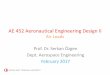AE 452 Aeronautical Engineering Design IIae452/lecture2_air_loads.pdf · •An aircraft will probably not be able to maintain speed and altitude while turning at the maximum instantaneous