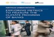 EXPLORiNG METRiCS TO MEASURE THE CLiMATE PROGRESS OF … Metrics... · importance of climate progress considerations varies depending on the bank’s mandate, the regulatory and political