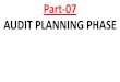 Part-07 AUDIT PLANNING PHASE - harwordacademy.comharwordacademy.com/wp-content/uploads/2019/05/7-Settlement-of-Audit... · 07/05/2019  · 5.7 Audit Planning Memorandum The audit