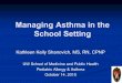 Managing Asthma in the School SettingConsult with asthma specialist if step 4 care or higher is required. Consider consultation at step 3. Each Step: Patient education, environmental