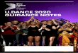 U.Dance 2020 Guidance Notes v1[2] · South Asian dance, Dance of the African Diaspora, English Folk dance, you name it really, U.Dance is for everyone! U.DANCE 2020 ELIGIBILITY To