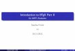 Introduction to LATEX Part II - uni-freiburg.defrank/Kurse_Ideen/Kurse/WS1112/Latex/... · 1 Outline 2 Text footnote Reference Counting 3 Structure document lists BiB -TEX 4 math