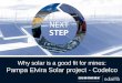 Why solar is a good fit for mines: Pampa Elvira Solar ¢â‚¬¢ Gabriela Mistral Division of Codelco bidded