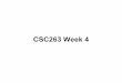 CSC263 Week 4 - University of Torontotoni/Courses/263-2015/lectures/lec04... · 2015-10-04 · CSC263 Week 4 . Problem Set 2 is due this Tuesday! Due Tuesday (Oct 13) Ass1 marks available