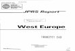 Distribution Unlimited West Eur • It e · West Europe JPRS- WER-88-002 CONTENTS 20 JANUAR Y 1988 POLITICAL GREECE Student Elections Ensure ND Supremacy // VRADYN1, 9 Nov 87] 1 NORWAY
