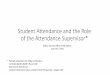 Student Attendance and the Role of the Attendance …...Objectives of Today’s Presentation Collaborative Training •Ensure understanding of Supervisor of Attendance Education Code