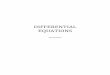 DIFFERENTIAL EQUATIONS - Boğaziçiliden Özel Ders · 2014-07-04 · Linear Differential Equations ... with Differential Equation many of the problems are difficult to make up on