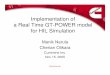 Implementation of a Real Time GT-POWER model for HIL ...maintain in Simulink It is proposed to replace the existing engine models built in Simulink with those in GT-POWER for both